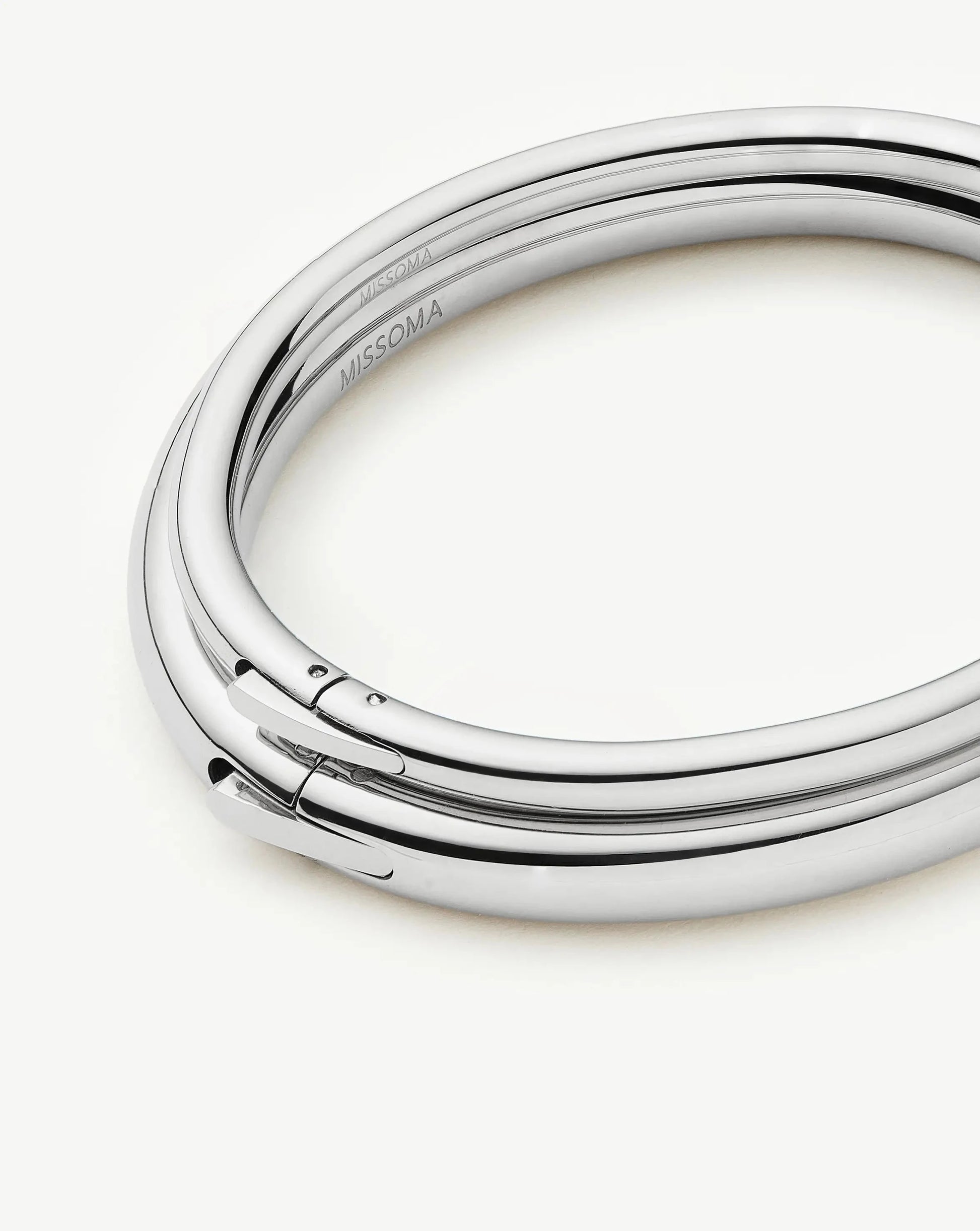 Chunky Bangle Set | Platinum Plated Bracelets Missoma 