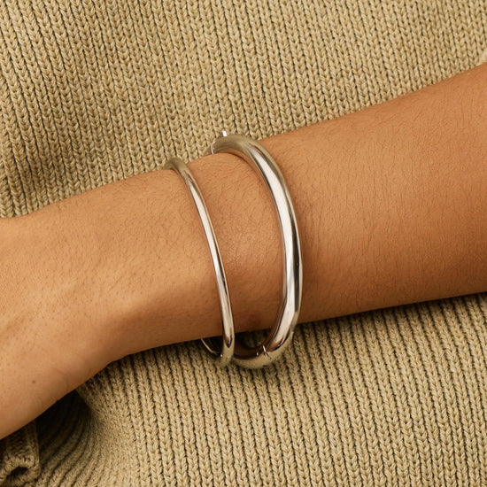 Chunky Bangle Set | Platinum Plated Bracelets Missoma 