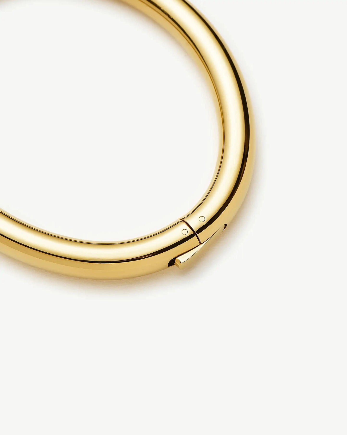 Chunky Round Hinged Bangle | 18k Gold Plated Bracelets Missoma 