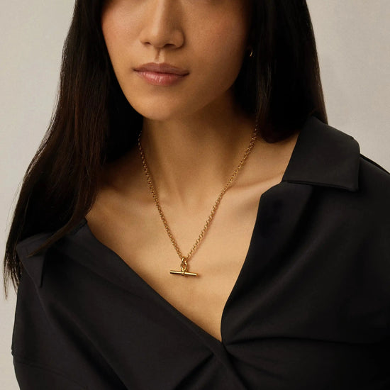 Chunky T-Bar Chain Necklace | 18k Gold Plated Necklaces Missoma 
