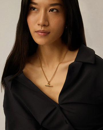 Chunky T-Bar Chain Necklace | 18k Gold Plated Necklaces Missoma 