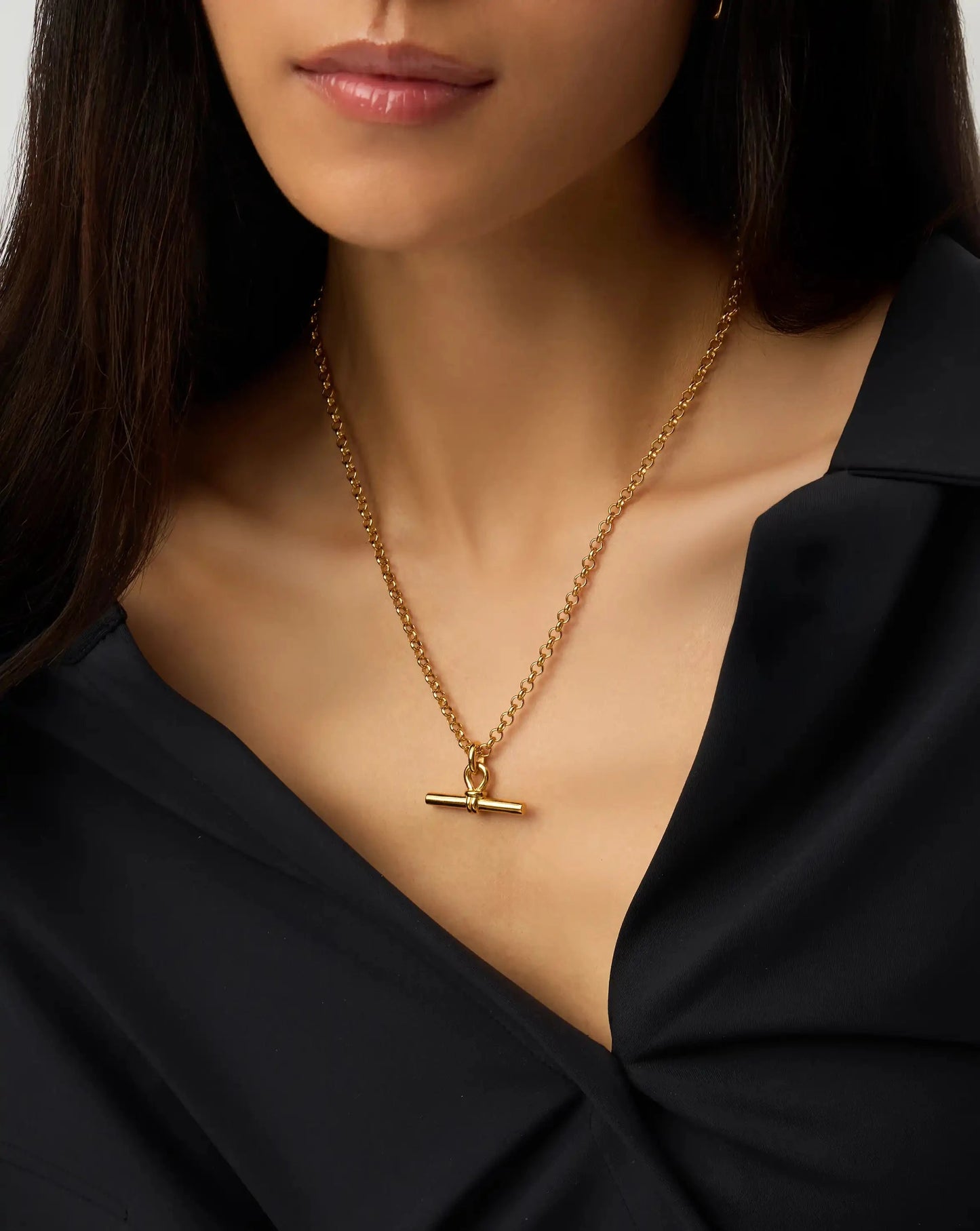 Chunky T-Bar Chain Necklace | 18k Gold Plated Necklaces Missoma 