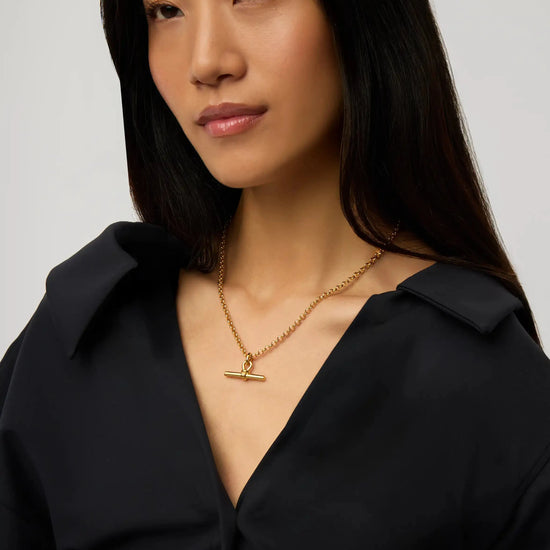 Chunky T-Bar Chain Necklace | 18k Gold Plated Necklaces Missoma 
