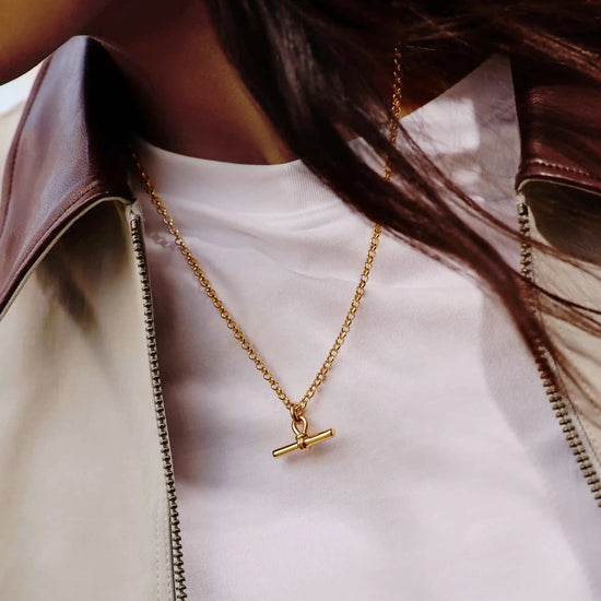 Chunky T-Bar Chain Necklace | 18k Gold Plated Necklaces Missoma 
