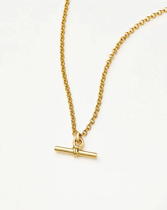Chunky T-Bar Chain Necklace | 18k Gold Plated Necklaces Missoma 