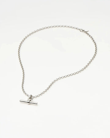 Chunky T-Bar Chain Necklace | Silver Plated Necklaces Missoma 