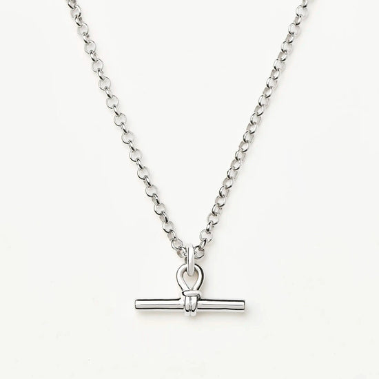 Chunky T-Bar Chain Necklace | Silver Plated Necklaces Missoma 