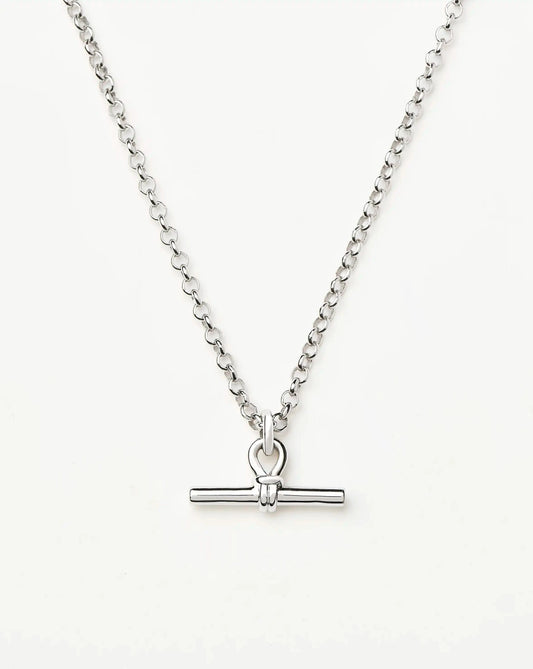 Chunky T-Bar Chain Necklace | Silver Plated Necklaces Missoma 