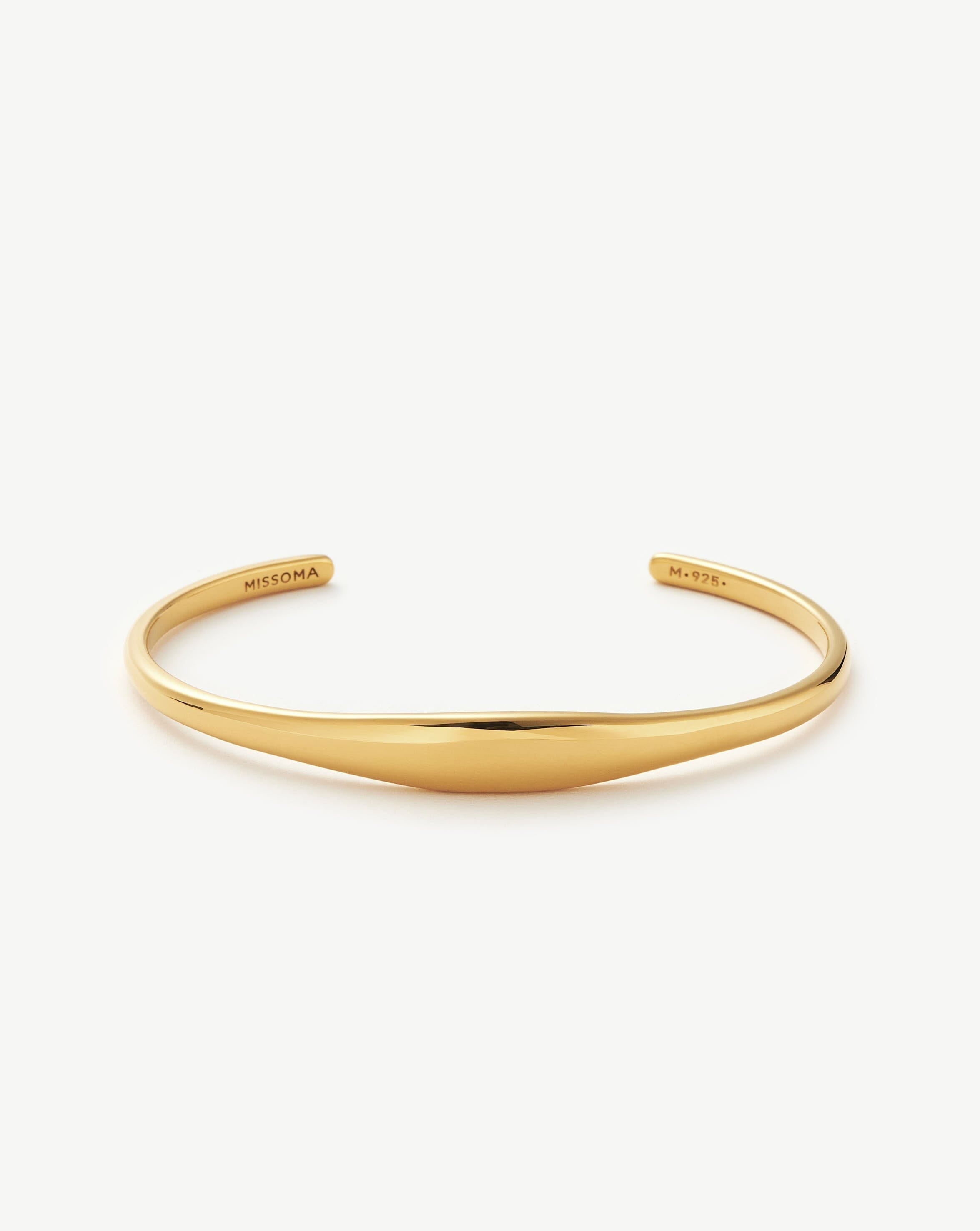 Classic Cuff Bracelet | 18ct Gold Vermeil Bracelets Missoma 