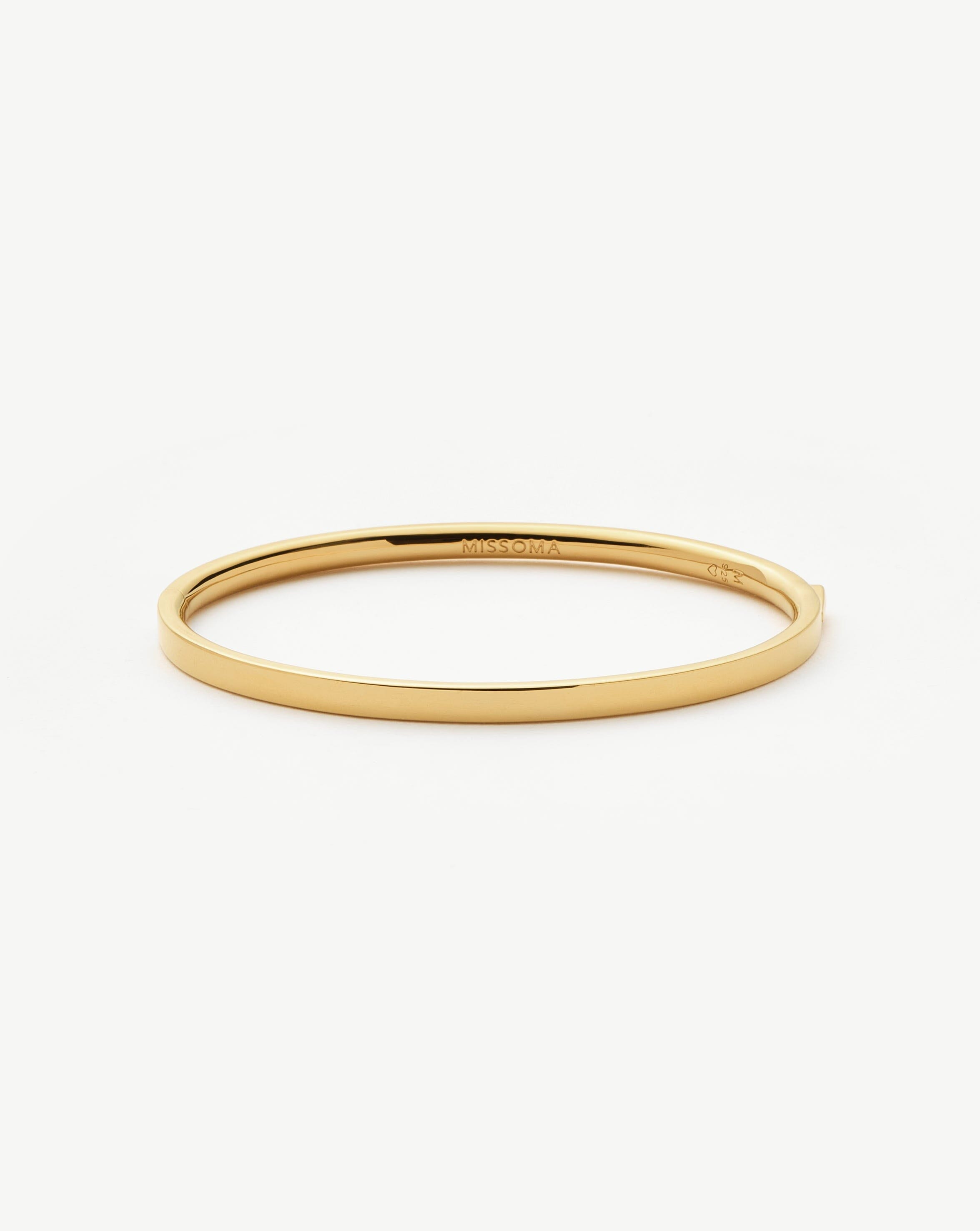 Classic Hinged Bangle | 18k Gold Vermeil Bracelets Missoma 