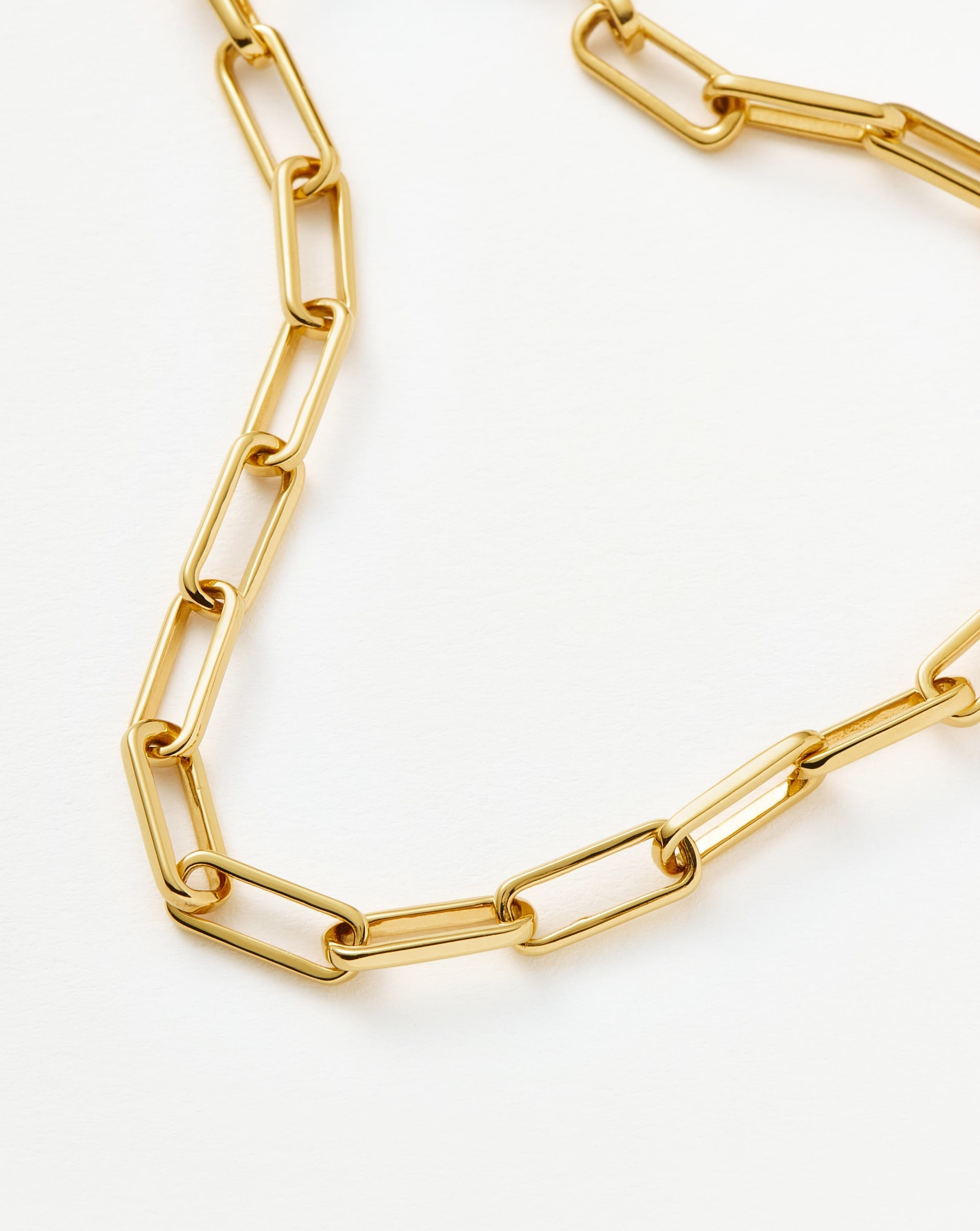 Classic Mini Paperclip Chain Bracelet | 18k Gold Plated Bracelets Missoma 