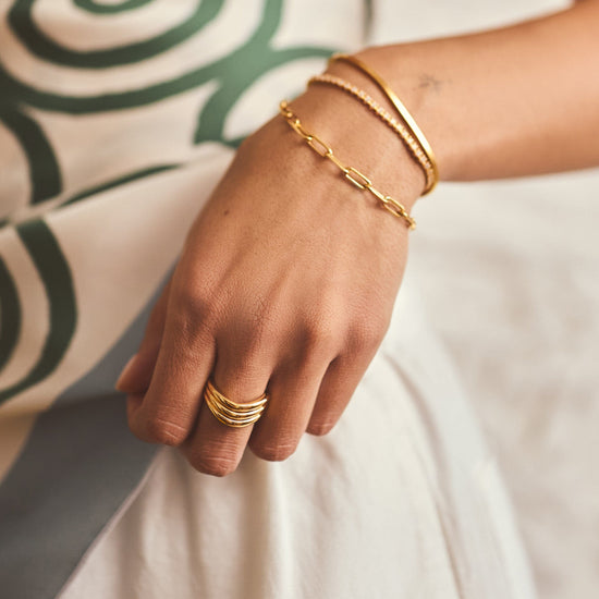 Classic Mini Paperclip Chain Bracelet | 18k Gold Plated Bracelets Missoma 