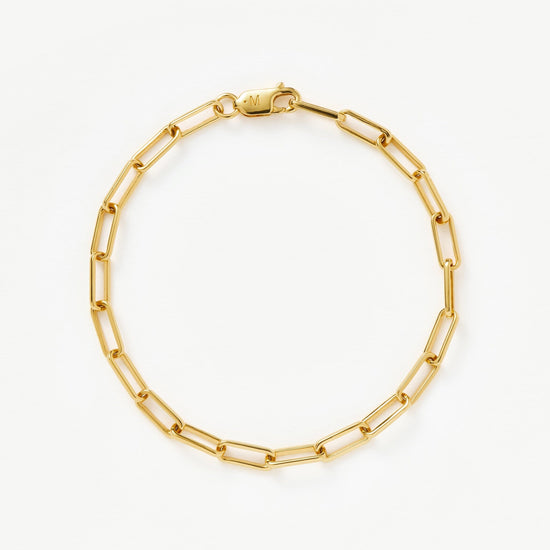 Classic Mini Paperclip Chain Bracelet | 18k Gold Plated Bracelets Missoma 