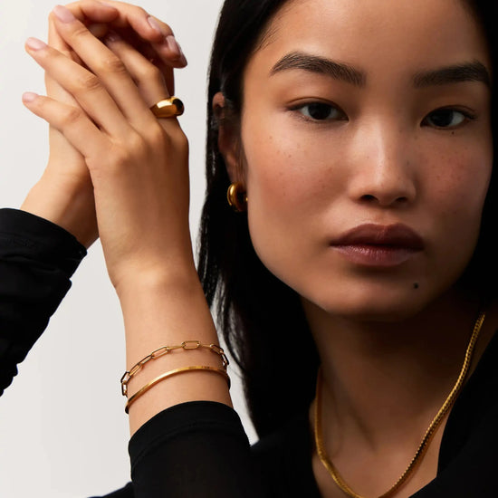 Classic Mini Paperclip Chain Bracelet | 18k Gold Plated Bracelets Missoma 