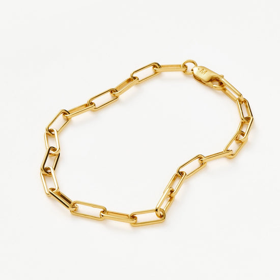 Classic Mini Paperclip Chain Bracelet | 18k Gold Plated Bracelets Missoma 