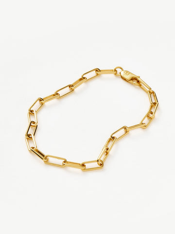 Classic Mini Paperclip Chain Bracelet | 18k Gold Plated Bracelets Missoma 
