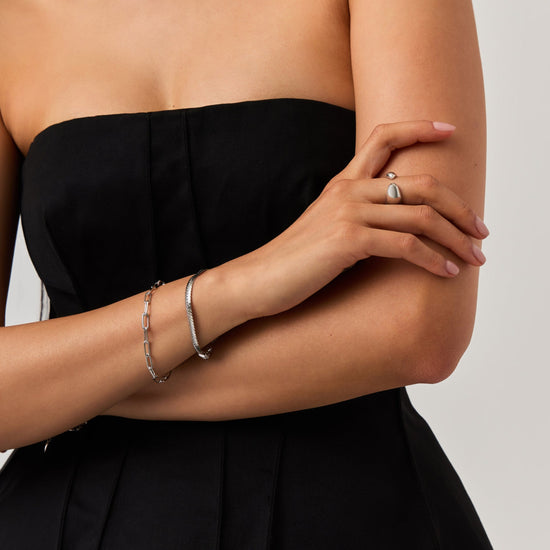 Classic Mini Paperclip Chain Bracelet | Silver Plated Bracelets Missoma 