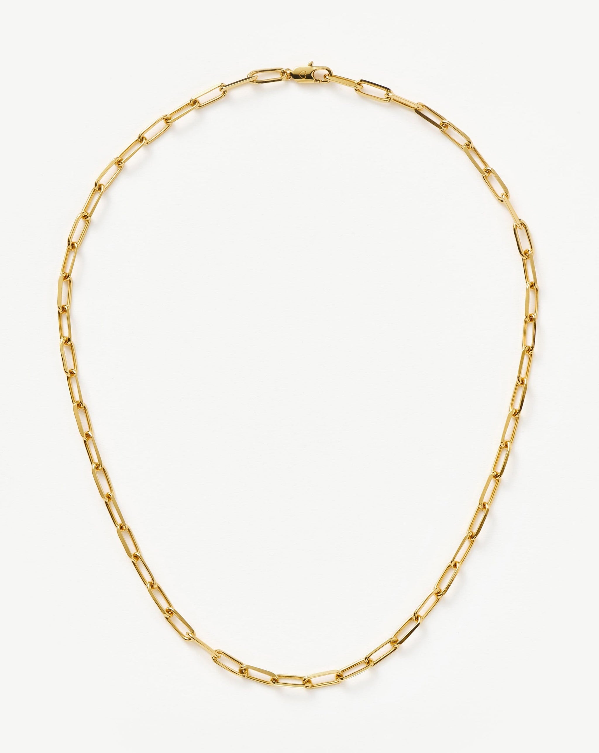 Classic Mini Short Paperclip Chain Necklace | 18k Gold Plated Necklaces Missoma 