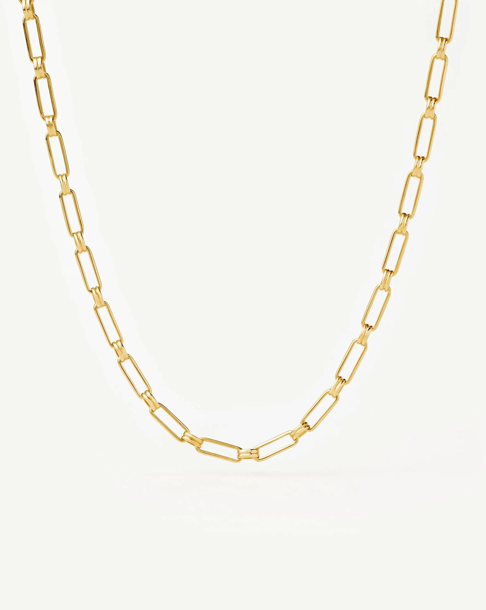 Classic Mini Short Paperclip Chain Necklace | 18k Gold Plated Necklaces Missoma 