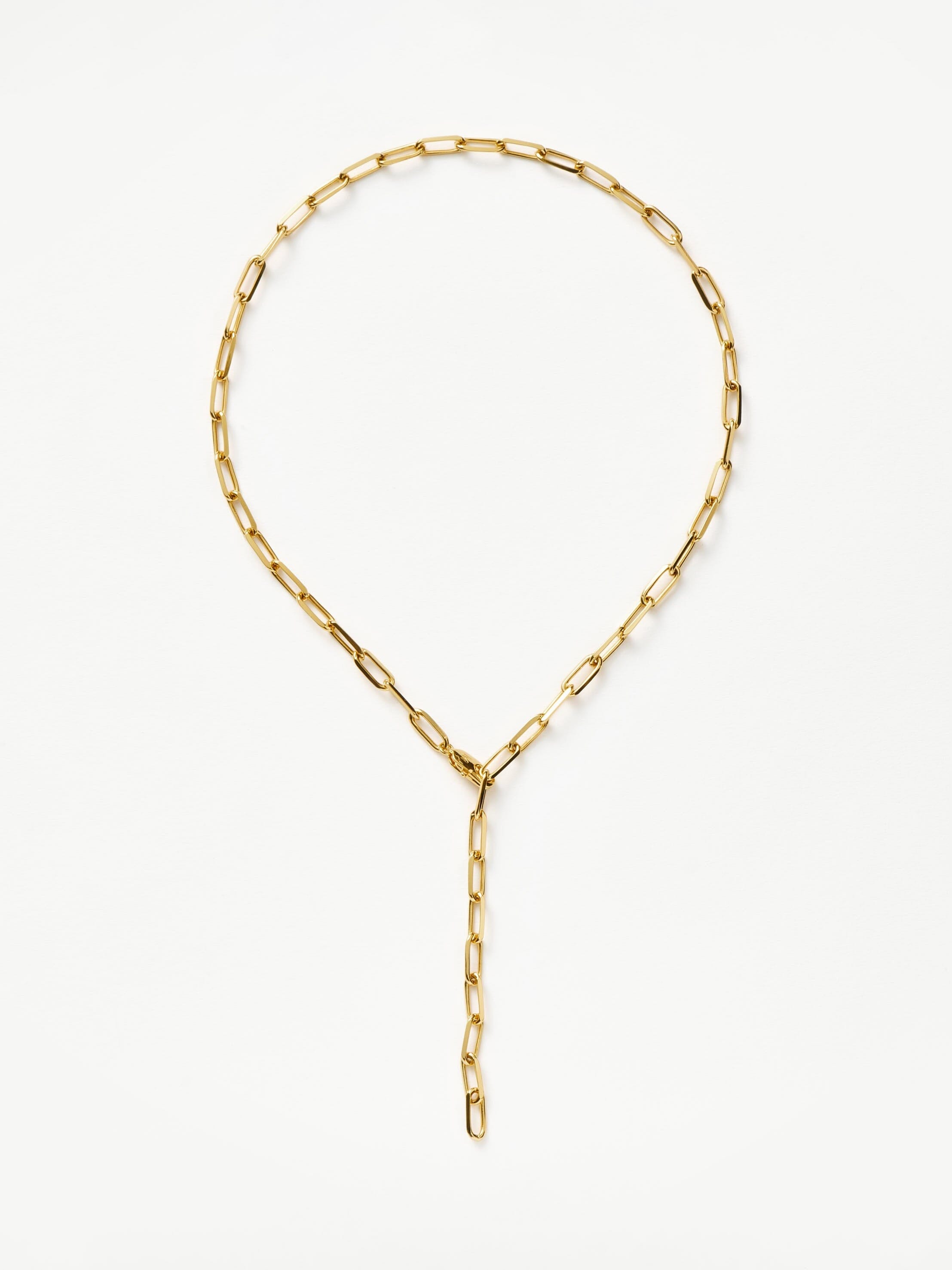 Classic Mini Short Paperclip Chain Necklace | 18k Gold Plated Necklaces Missoma 