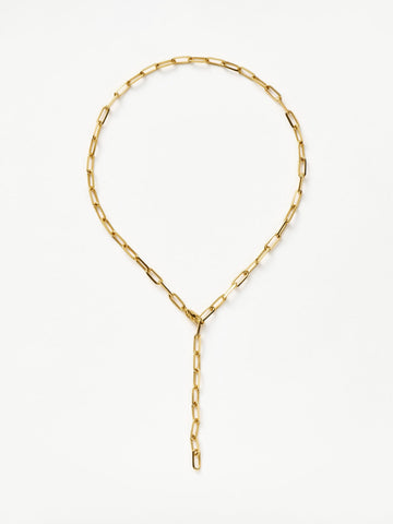 Classic Mini Short Paperclip Chain Necklace | 18k Gold Plated Necklaces Missoma 