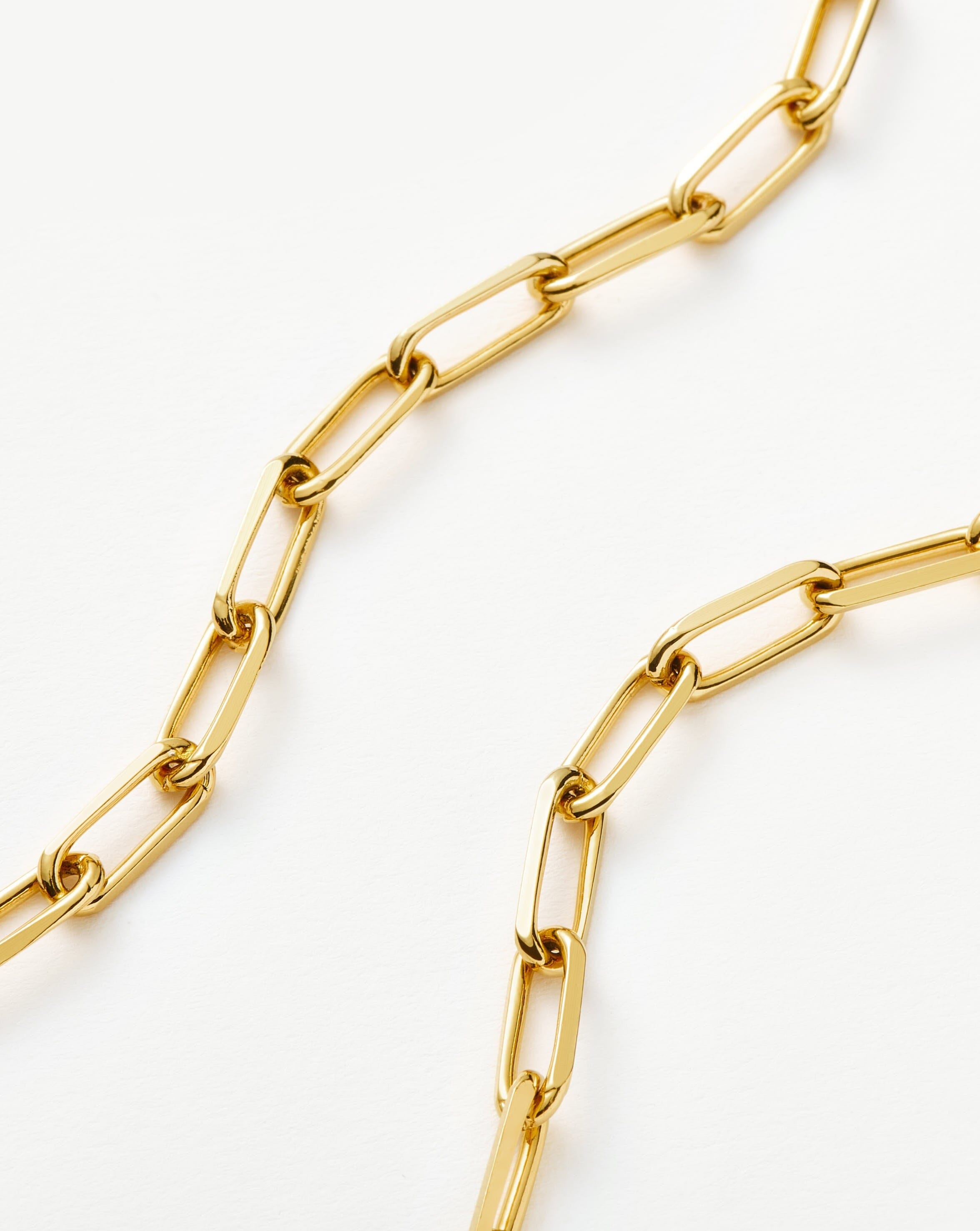 Classic Mini Short Paperclip Chain Necklace | 18k Gold Plated Necklaces Missoma 