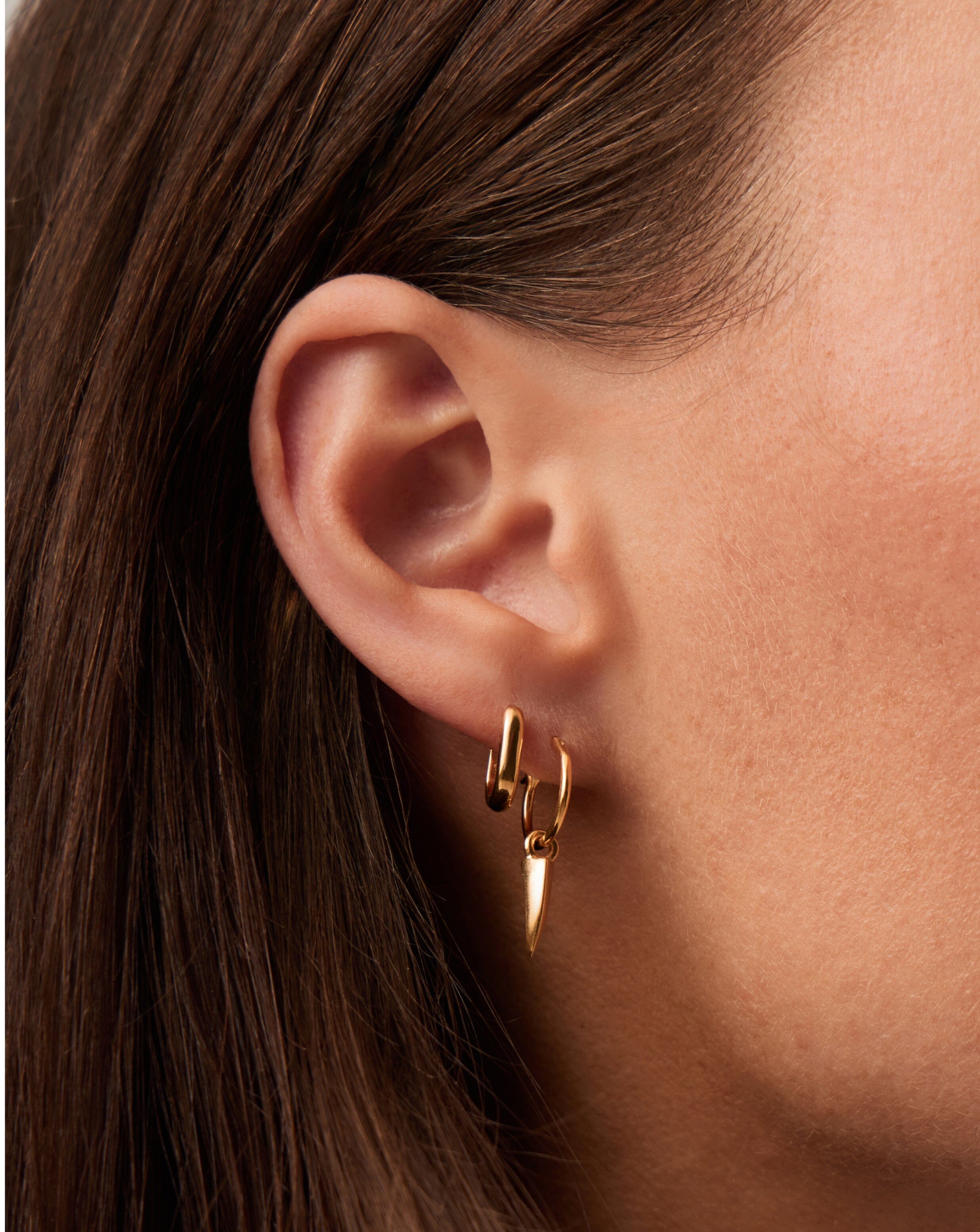 Classic Ovate Huggies | 18ct Recycled Gold Vermeil on Recycled Sterling Silver Earrings Missoma 