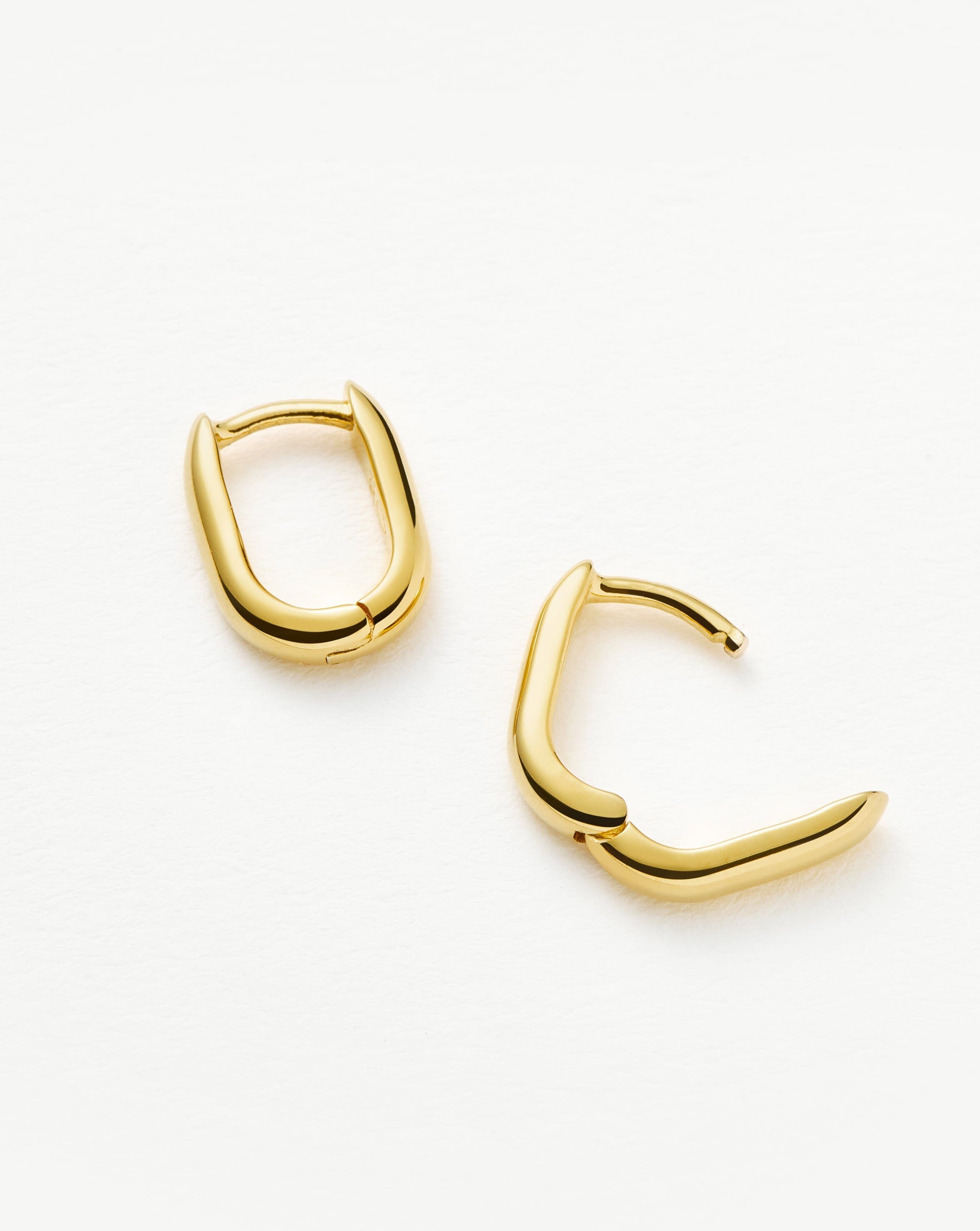 Classic Ovate Huggies | 18ct Recycled Gold Vermeil on Recycled Sterling Silver Earrings Missoma 