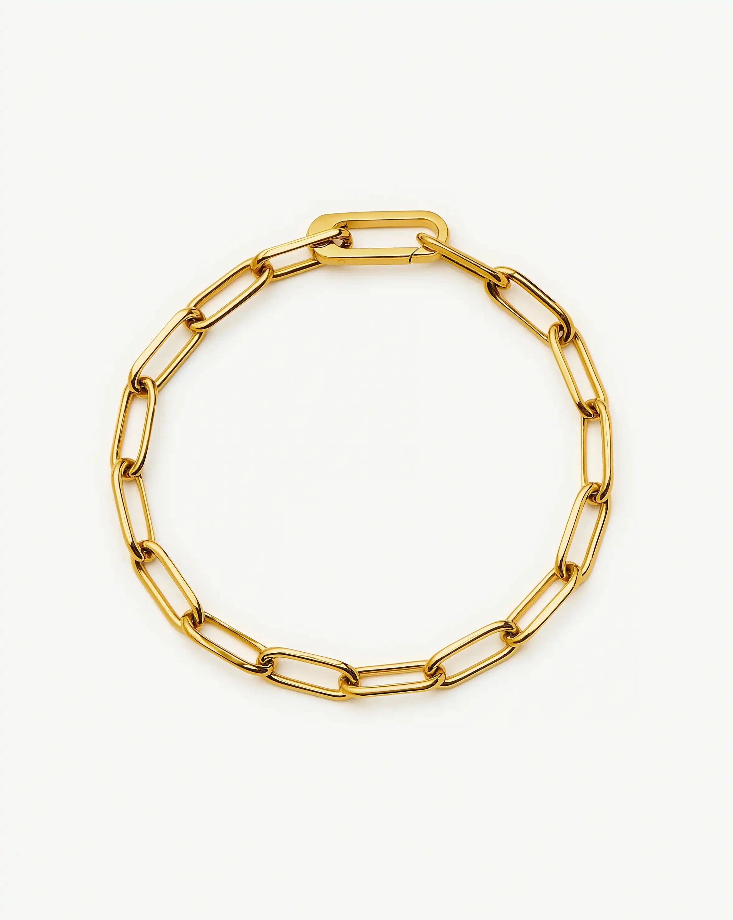 Classic Paperclip Chain Bracelet | 18k Gold Plated Bracelets Missoma 