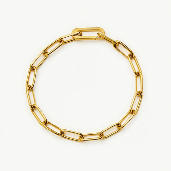 Classic Paperclip Chain Bracelet | 18k Gold Plated Bracelets Missoma 