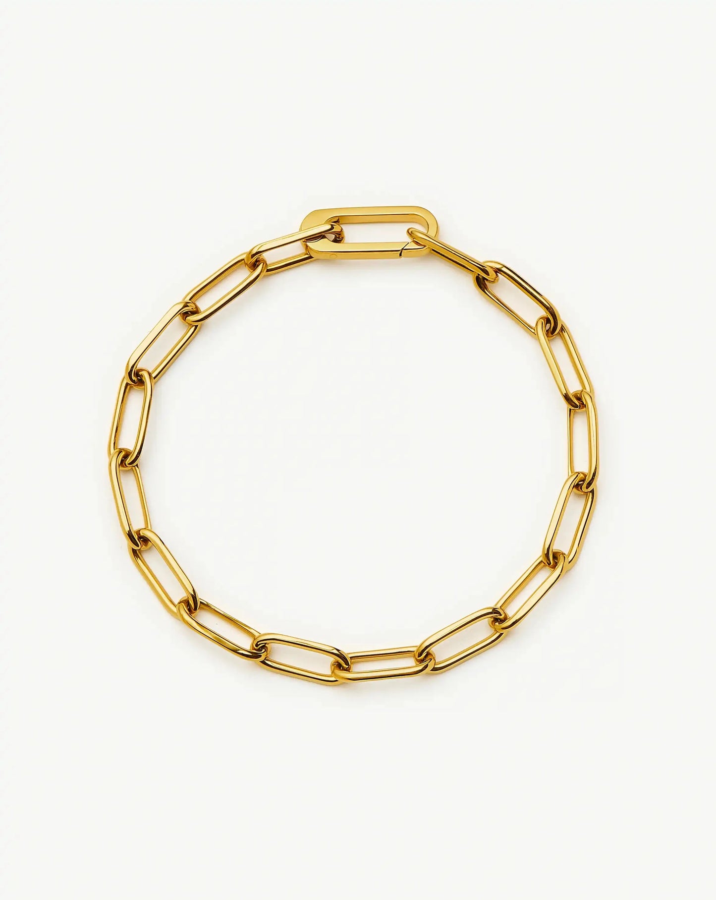 Classic Paperclip Chain Bracelet | 18k Gold Plated Bracelets Missoma 