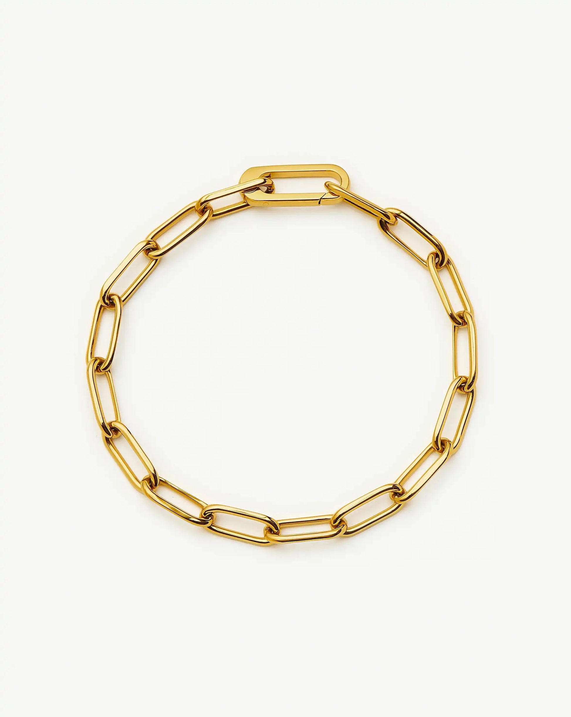 Classic Paperclip Chain Bracelet | 18k Gold Plated Bracelets Missoma 