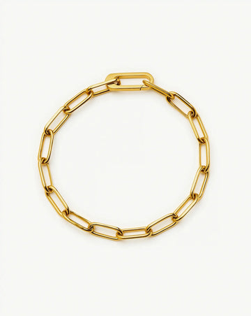 Classic Paperclip Chain Bracelet | 18k Gold Plated Bracelets Missoma 