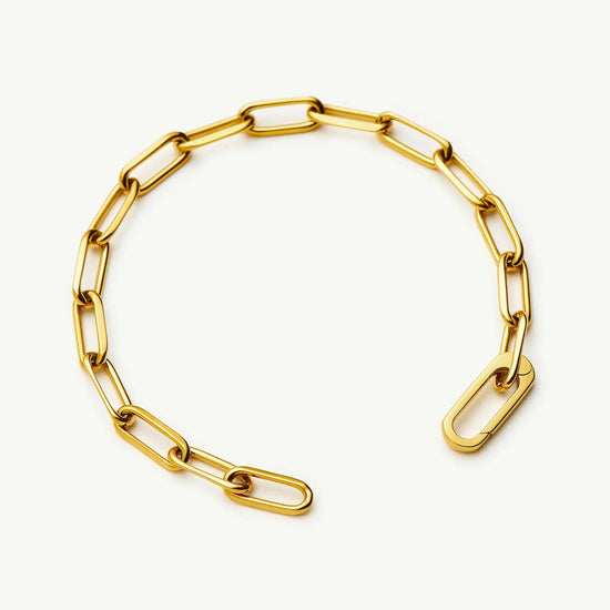 Classic Paperclip Chain Bracelet | 18k Gold Plated Bracelets Missoma 