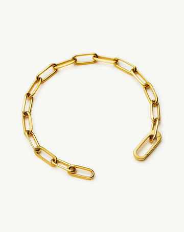 Classic Paperclip Chain Bracelet | 18k Gold Plated Bracelets Missoma 
