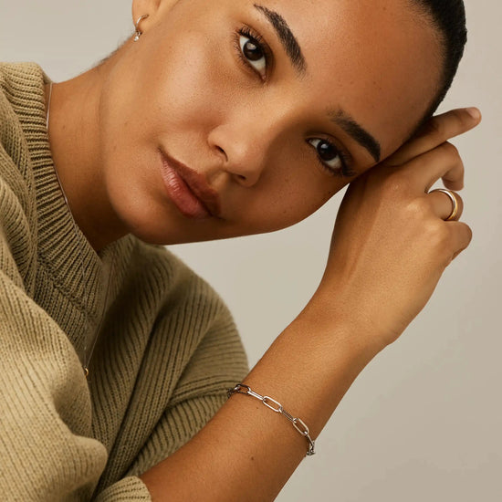 Classic Paperclip Chain Bracelet | Platinum Plated Bracelets Missoma 