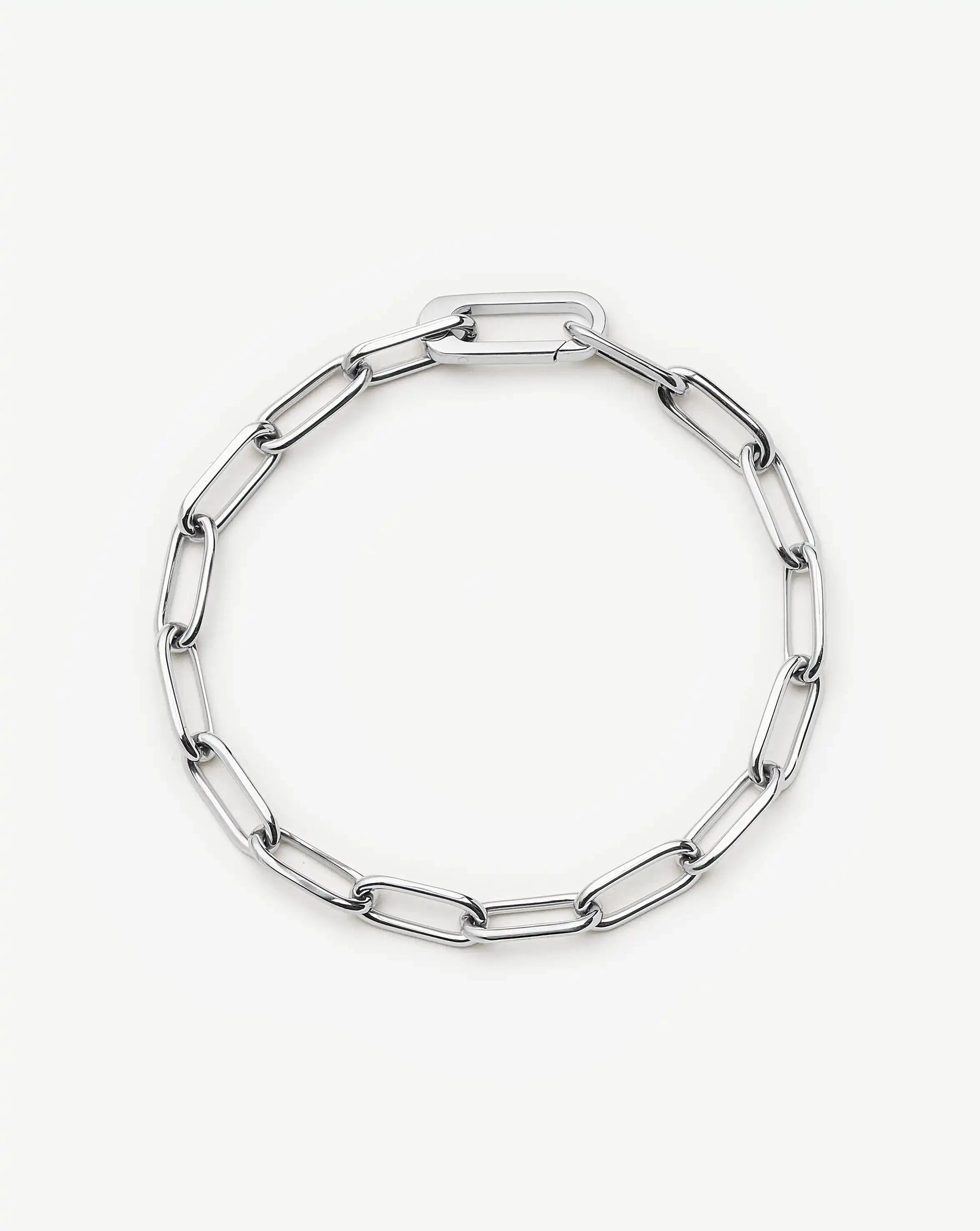 Classic Paperclip Chain Bracelet | Platinum Plated Bracelets Missoma 