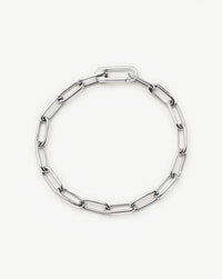 Classic Paperclip Chain Bracelet | Platinum Plated Bracelets Missoma 