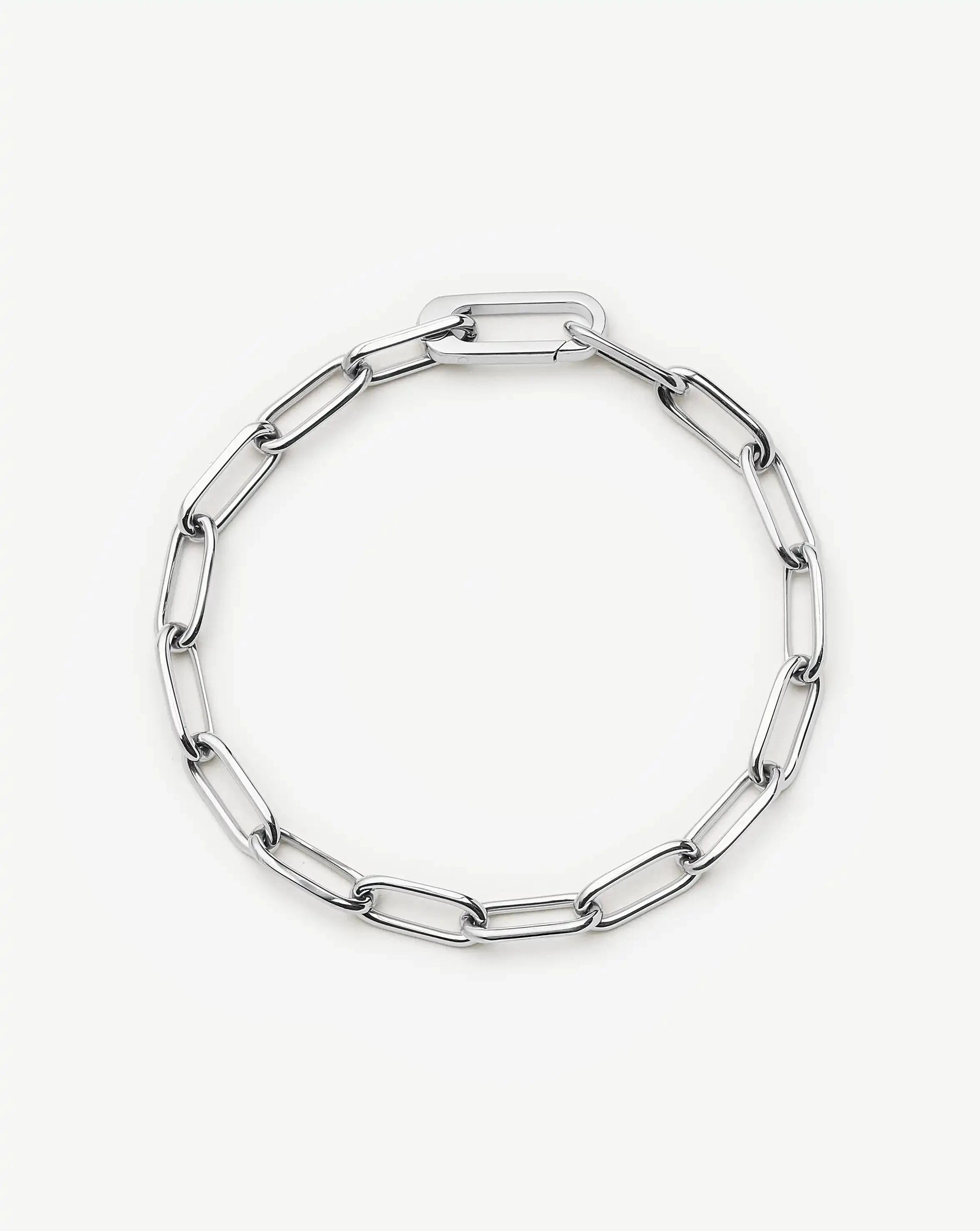Classic Paperclip Chain Bracelet | Platinum Plated Bracelets Missoma 