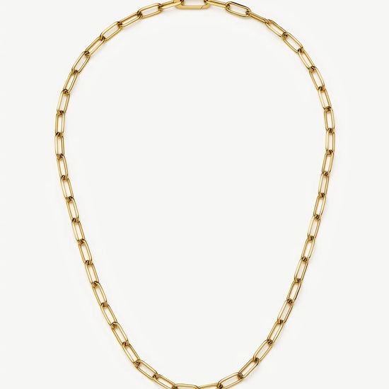 Classic Paperclip Chain Necklace | 18k Gold Plated Necklaces Missoma 