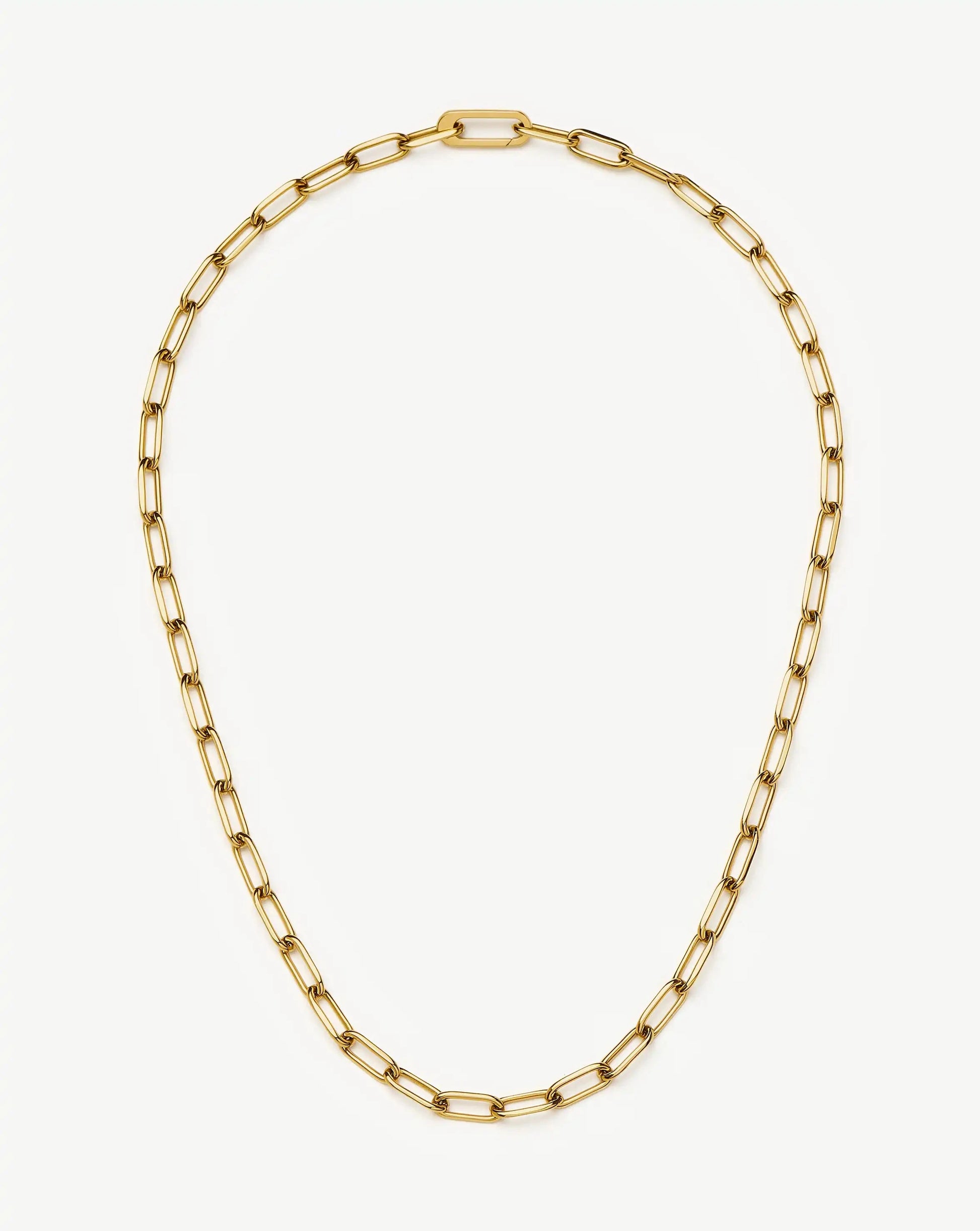 Classic Paperclip Chain Necklace | 18k Gold Plated Necklaces Missoma 
