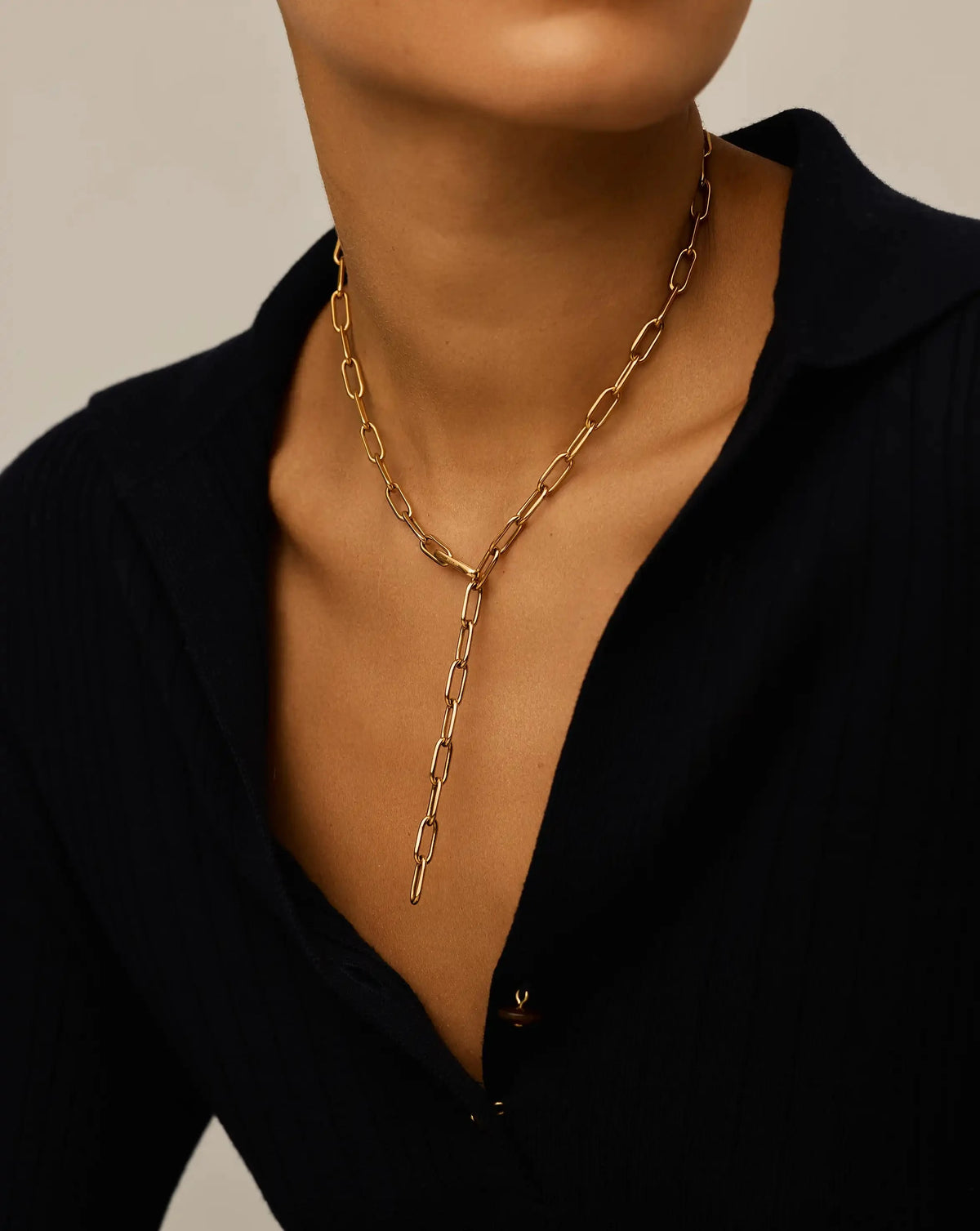 Classic Paperclip Chain Necklace | 18k Gold Plated Necklaces Missoma 