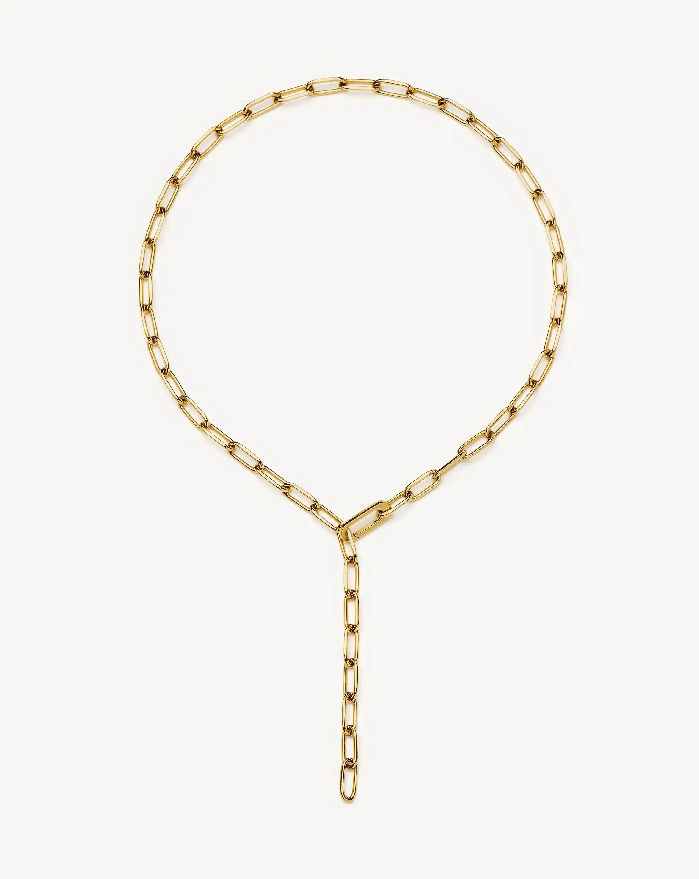 Classic Paperclip Chain Necklace | 18k Gold Plated Necklaces Missoma 