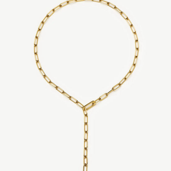 Classic Paperclip Chain Necklace | 18k Gold Plated Necklaces Missoma 