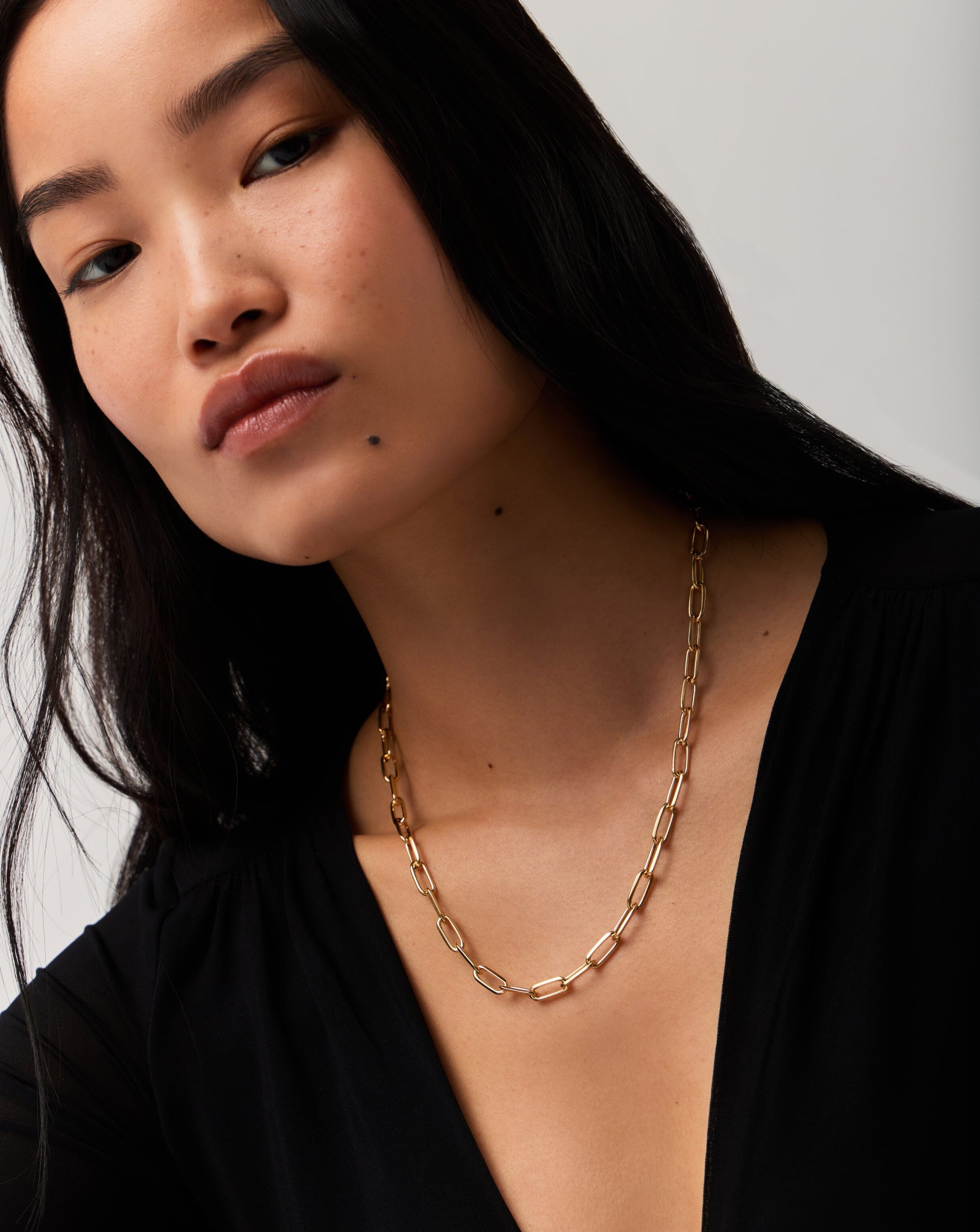 Classic Paperclip Chain Necklace | 18k Gold Plated Necklaces Missoma 