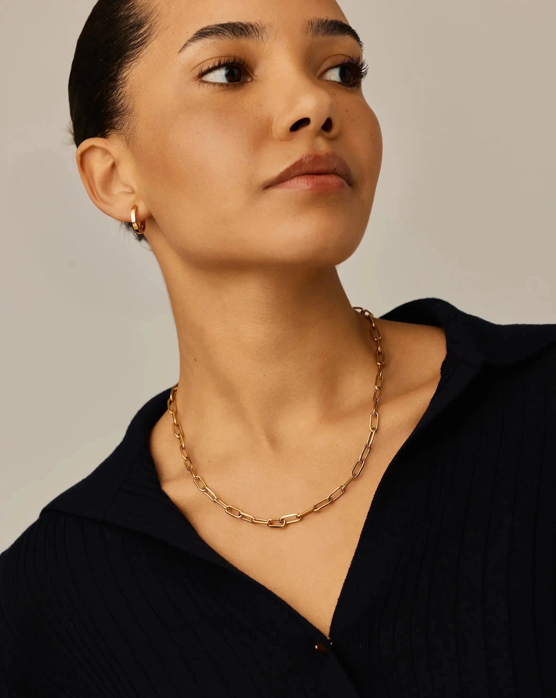 Classic Paperclip Chain Necklace | 18k Gold Plated Necklaces Missoma 