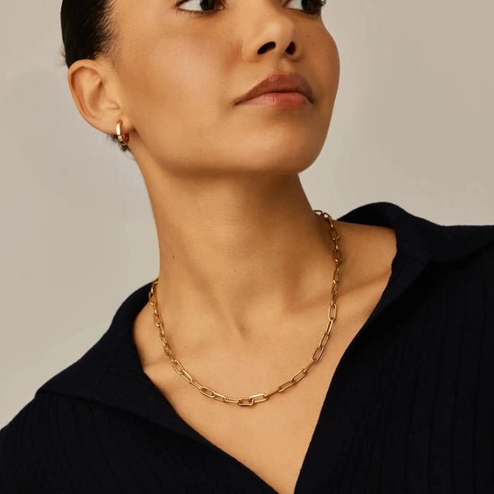 Classic Paperclip Chain Necklace | 18k Gold Plated Necklaces Missoma 