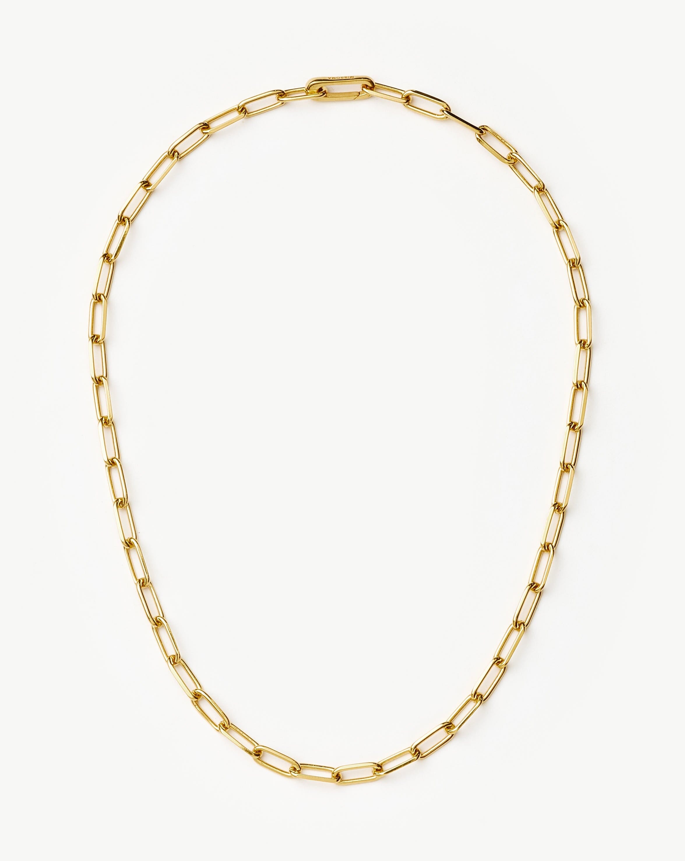 Classic Paperclip Chain Necklace | 18k Gold Plated Necklaces Missoma 