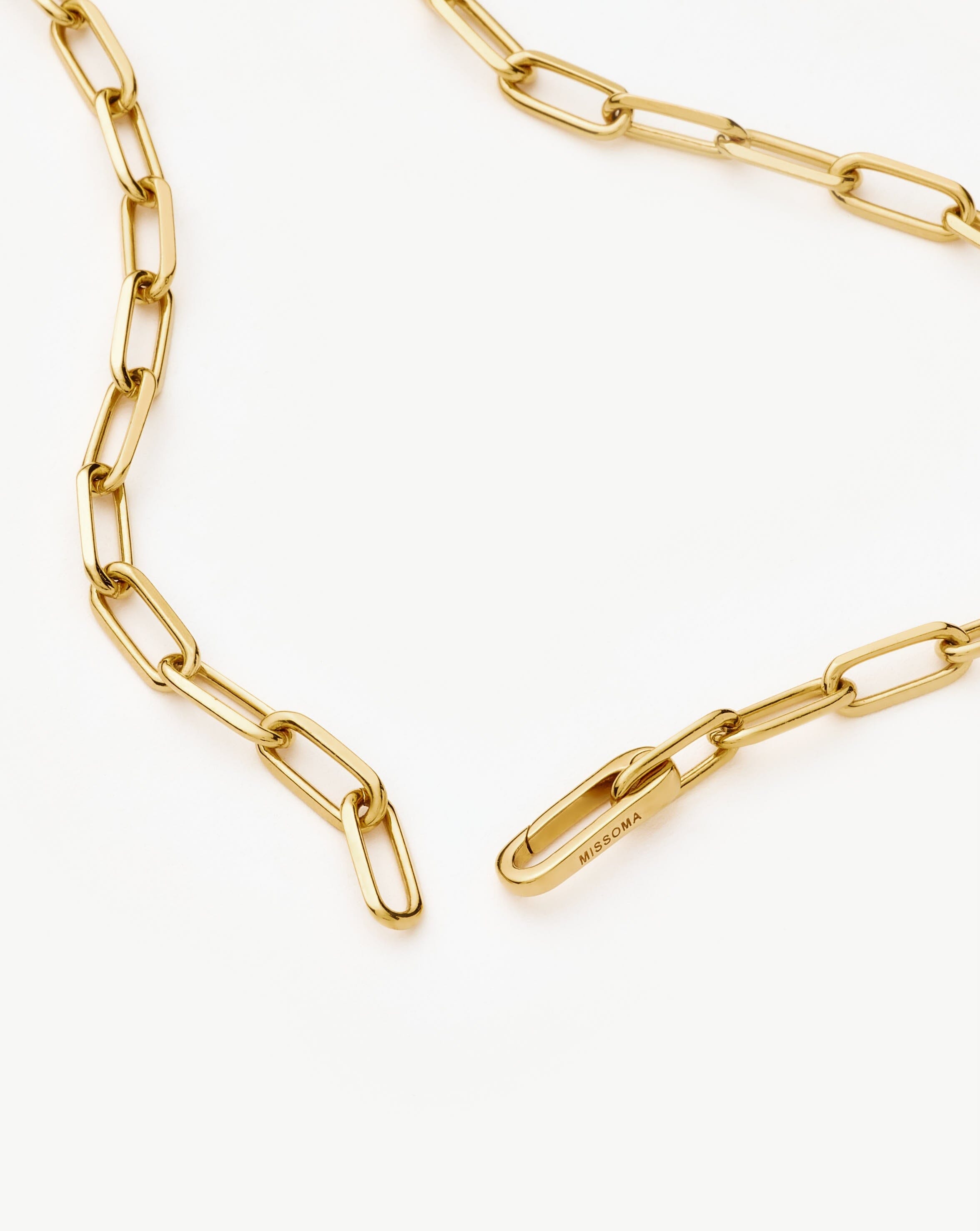 Classic Paperclip Chain Necklace | 18k Gold Plated Necklaces Missoma 