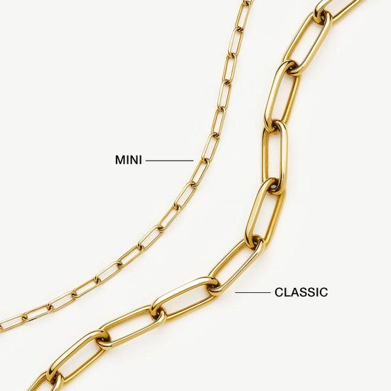 Classic Paperclip Chain Necklace | 18k Gold Plated Necklaces Missoma 